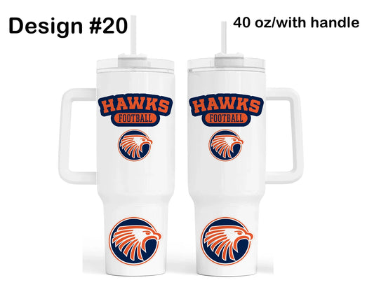 Olathe East Football Quencher Tumbler - Design 20