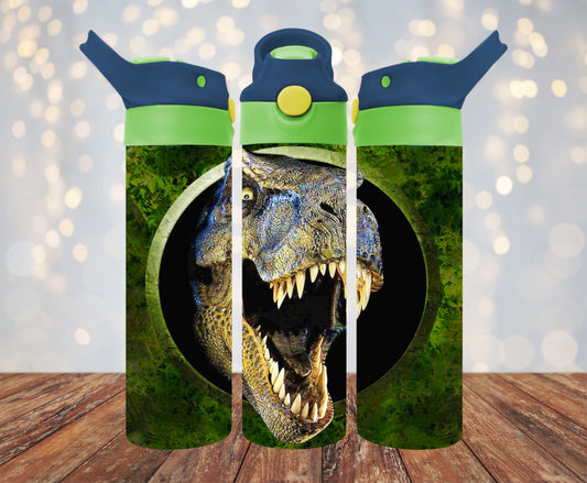 Dinosaurs Kids Flip Top 20 oz. Tumbler