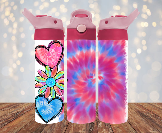 Flower Heart Kids Flip Top 20 oz. Tumbler