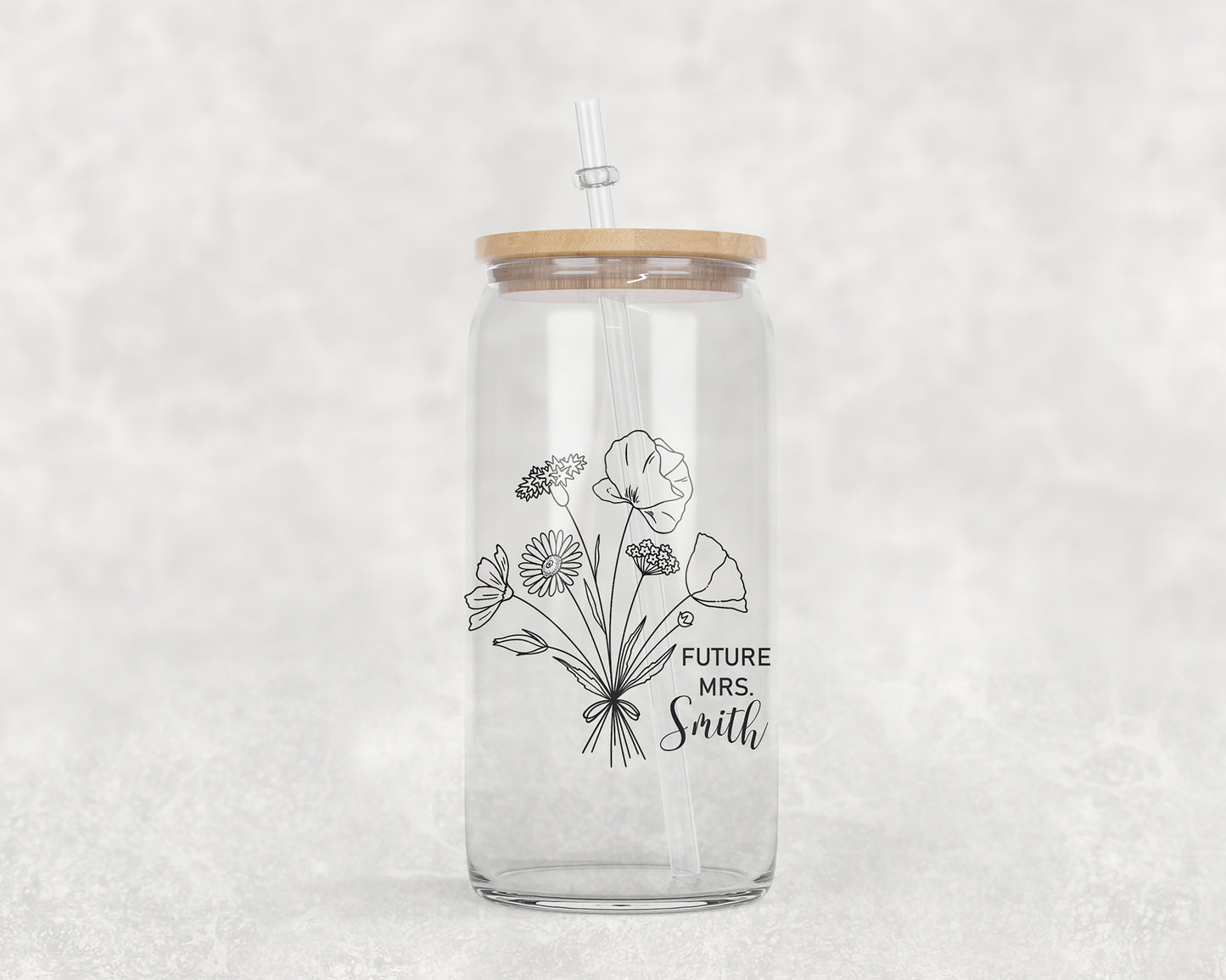 Future Mrs. Smith Glass Can