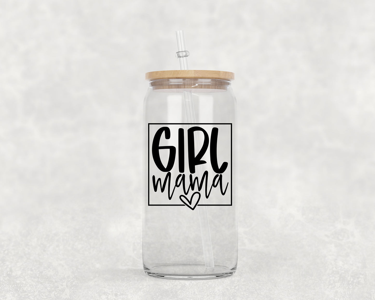 Girl Mama Glass Can