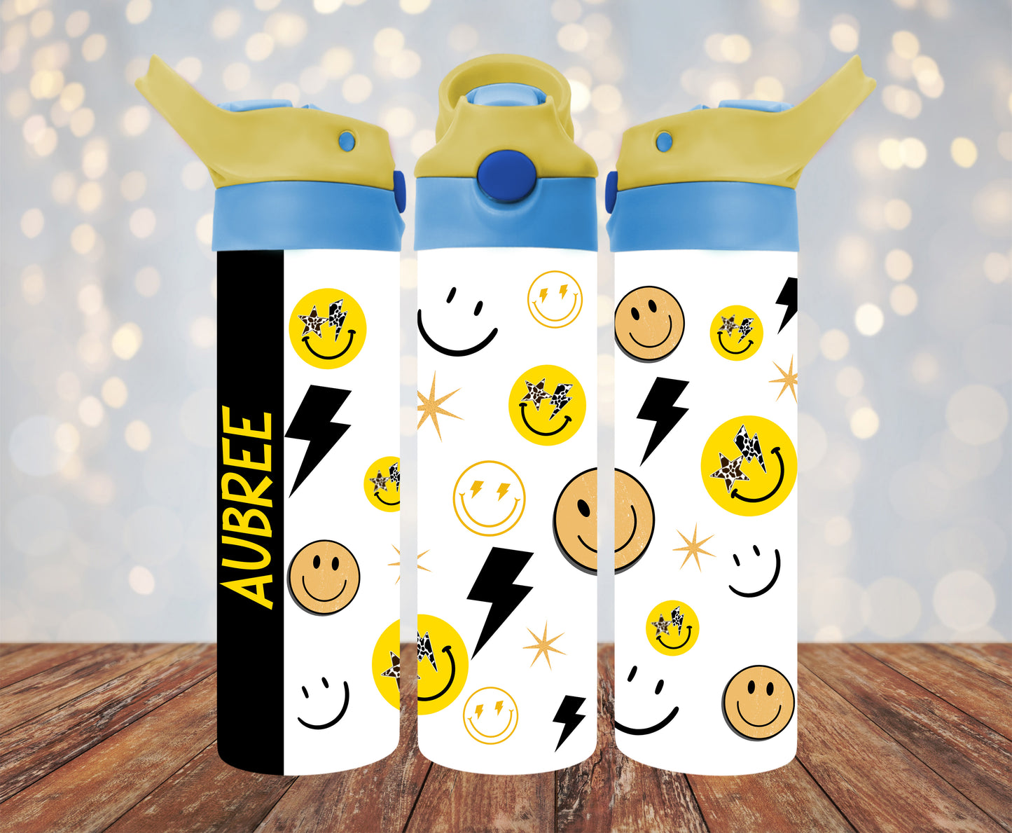 Smiley Face Kids Flip Top 20 oz. Tumbler