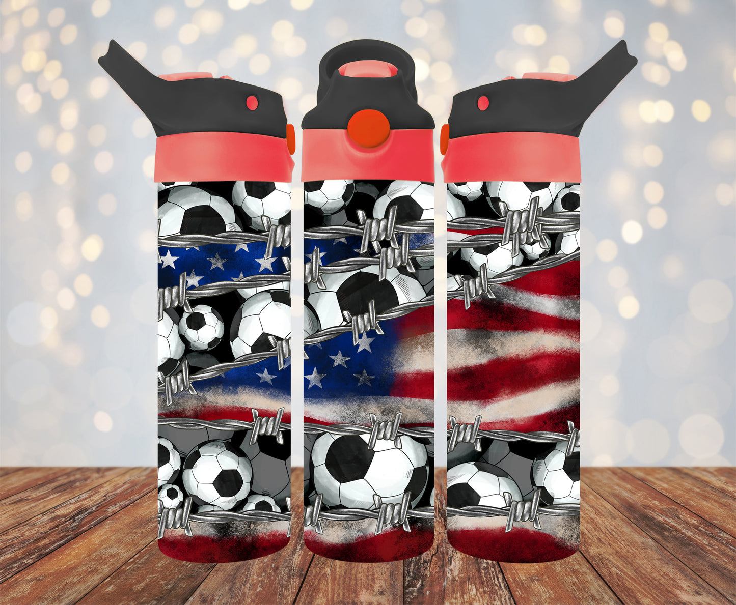 Soccer Kids Flip Top 20 oz. Tumbler